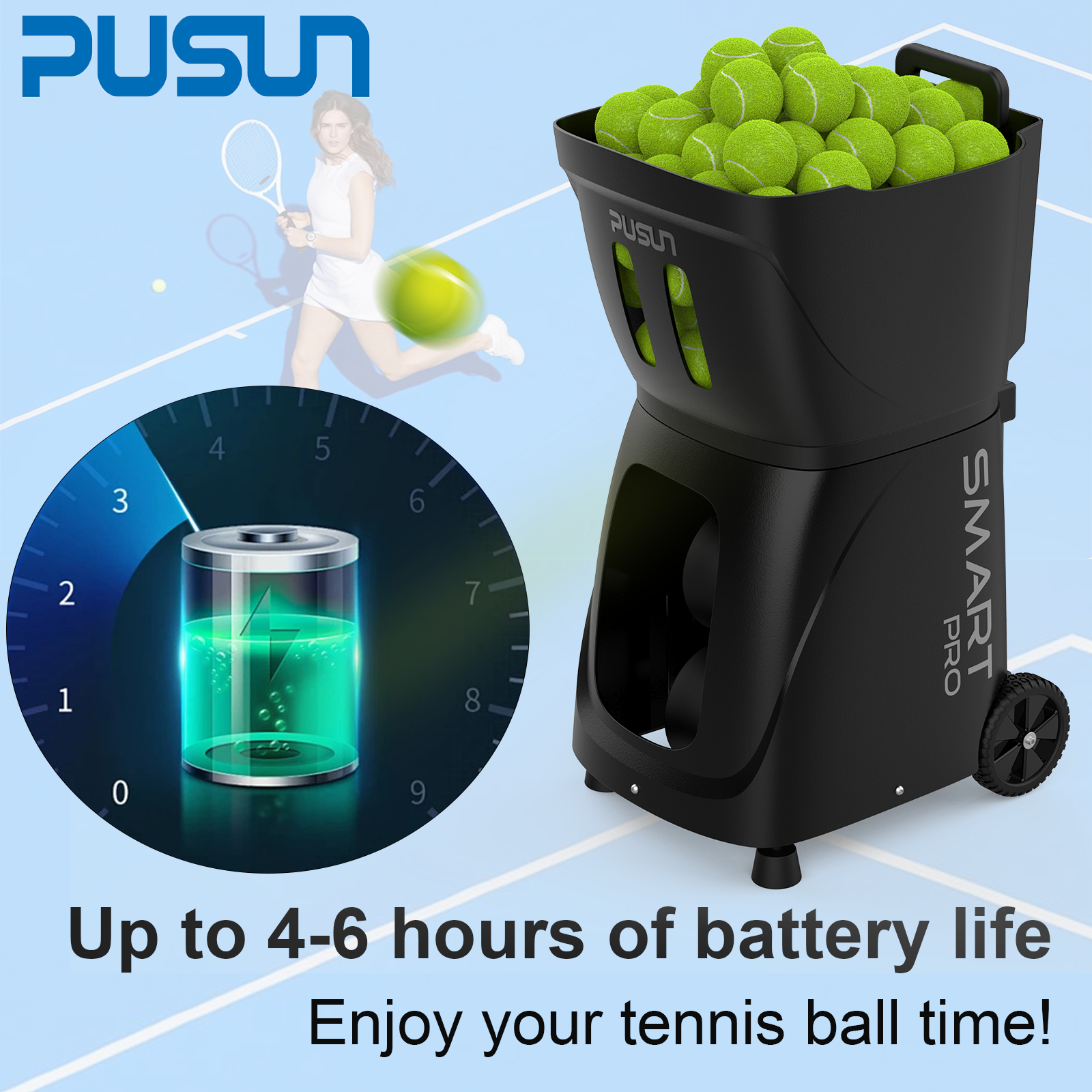 PT-SMAR PRO_Tennis Ball Machines_